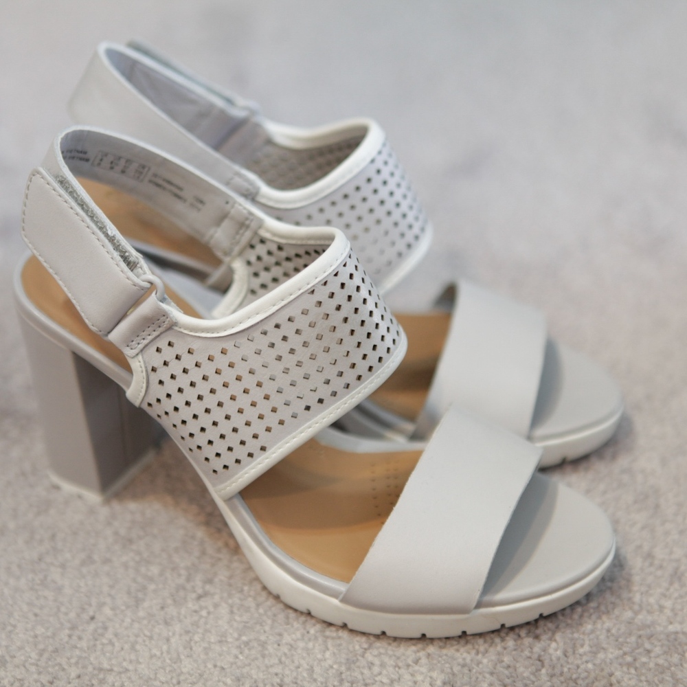 Clarks Grey Heels